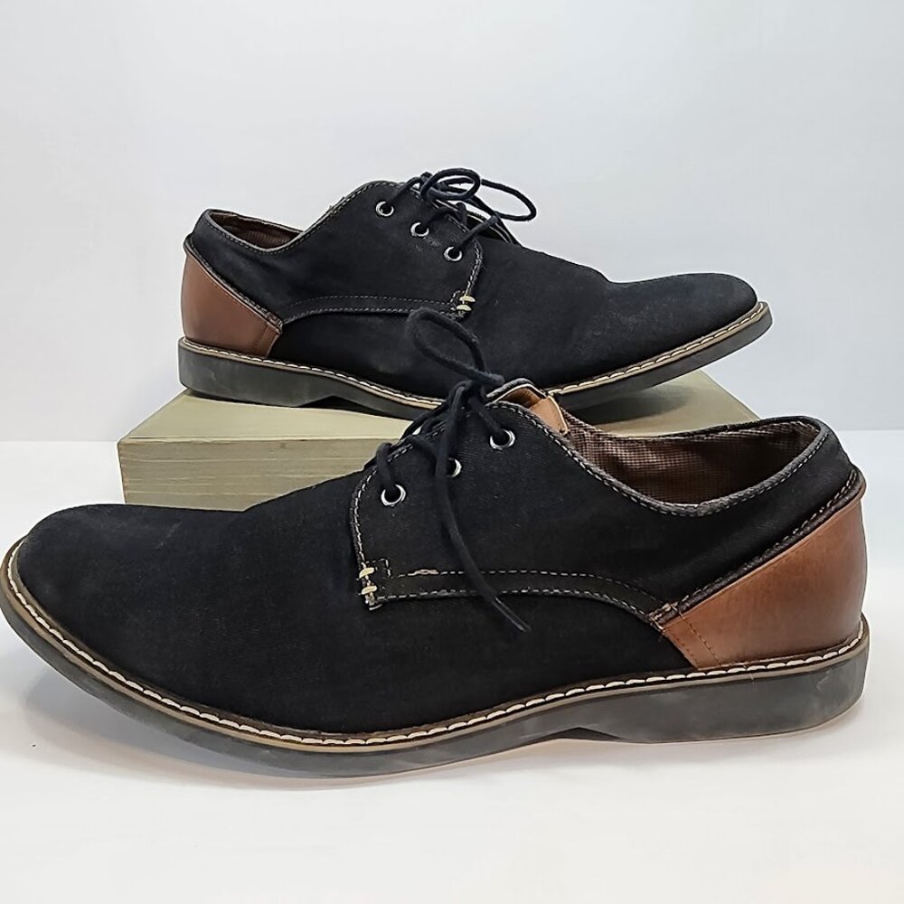 Born Denim and Leather Lace Up Oxford‎ Derby Men's Size 12